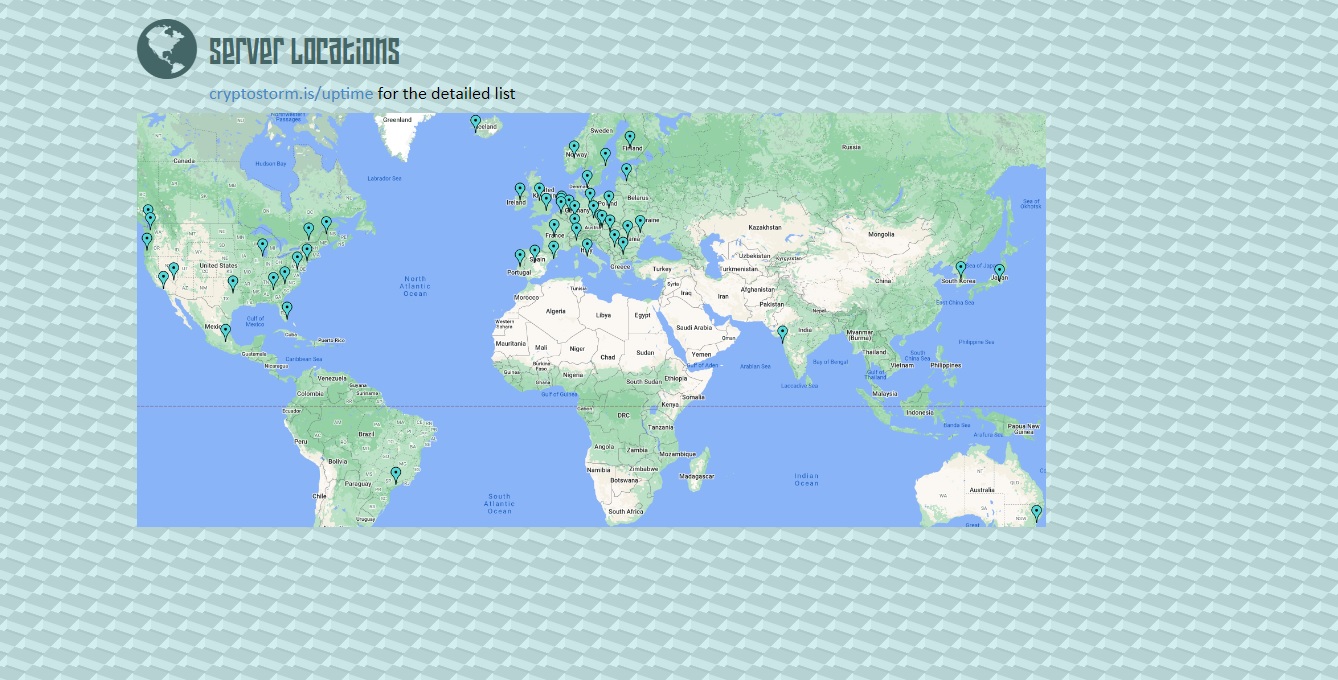 Cryptostorm server location