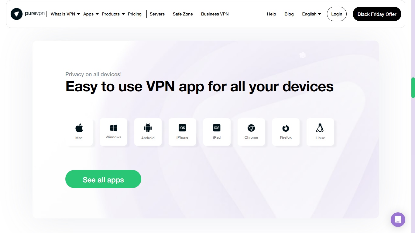 PureVPN platforms