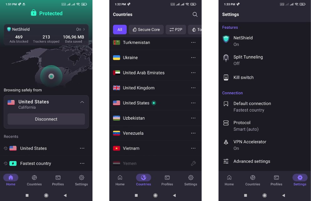 Proton VPN and android